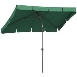 Schneider Schirme Balkonschirm 120 Cm X 225 Cm Grün Mit Push-Up Mechanik