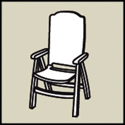 Hochlehner-Auflage Basic-Line 120 X 50 X 6 Cm Blau-Weiß D.0268 – Bild 2