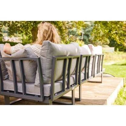 Lounge-Set Lipson 3-teilig Aus Akazienholz Und Aluminium Grau – Bild 17