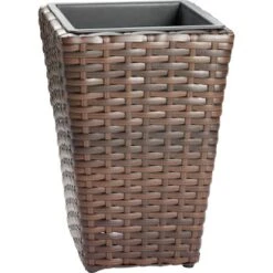 Pflanzsäule 40 Cm X 28 Cm X 28 Cm Braun