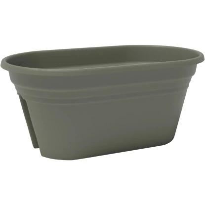 Florus Geländertopf Mediterran 2-fach 50 Cm X 30 Cm X 22,5 Cm Olivengrün – Bild 3