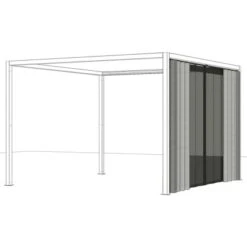 Siena Garden Vorhang M.Insektenschutz F.Schattenmanufaktur Anthrazit 300cmx210cm