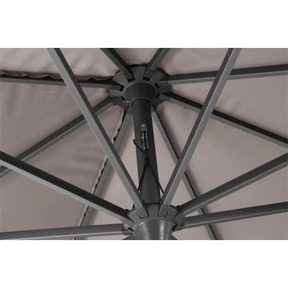 Siena Garden Marktschirm Avio Ø 250 Cm Taupe Mit Kurbelmechanik – Bild 16