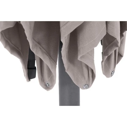 Siena Garden Marktschirm Avio Ø 250 Cm Taupe Mit Kurbelmechanik – Bild 17