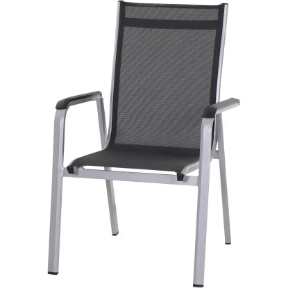 Siena Garden Stapelsessel Tesoro Alu 68 Cm X 62,5 Cm X 98 Cm Silber