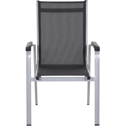 Siena Garden Stapelsessel Tesoro Alu 68 Cm X 62,5 Cm X 98 Cm Silber – Bild 2