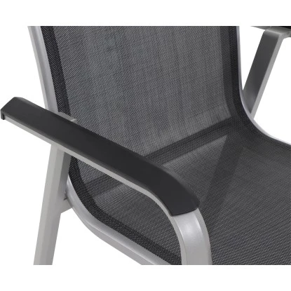 Siena Garden Stapelsessel Tesoro Alu 68 Cm X 62,5 Cm X 98 Cm Silber – Bild 3