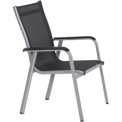 Siena Garden Stapelsessel Tesoro Alu 68 Cm X 62,5 Cm X 98 Cm Silber – Bild 6