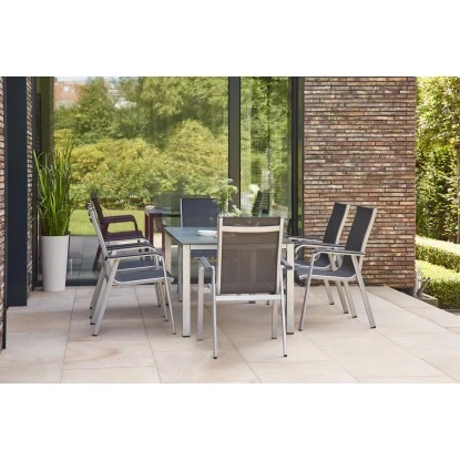 Siena Garden Stapelsessel Tesoro Alu 68 Cm X 62,5 Cm X 98 Cm Silber – Bild 12