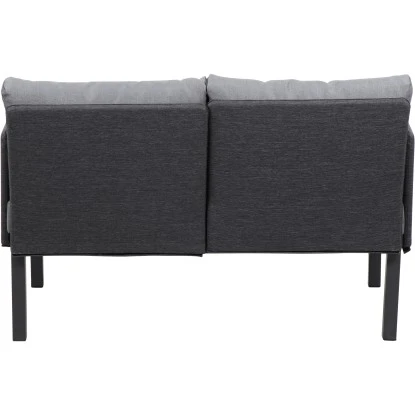 Siena Garden Lounge-Set Cosmo 3-tlg. Alu Grau Inkl. Kissen – Bild 4