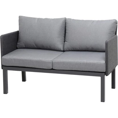 Siena Garden Lounge-Set Cosmo 3-tlg. Alu Grau Inkl. Kissen – Bild 16