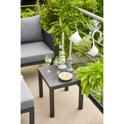 Siena Garden Lounge-Set Cosmo 3-tlg. Alu Grau Inkl. Kissen – Bild 19