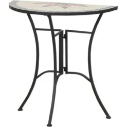 Siena Garden Tisch Stella Eisen 35,5 Cm X 70 Cm X 71 Cm Grau Mosaik