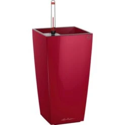 Lechuza Pflanzgefäß Maxi-Cubi Scarlet Rot Hochglanz 14 Cm X 14 Cm