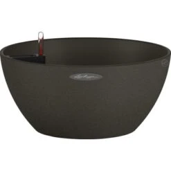 Lechuza Pflanzgefäß Cubeto Stone 30 Graphitschwarz Ø 30 Cm