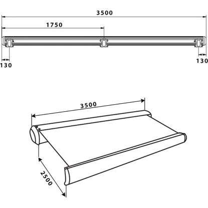 Home Deluxe LED Vollkassettenmarkise Elos 395 Cm X 300 Cm Sandfarben – Bild 5