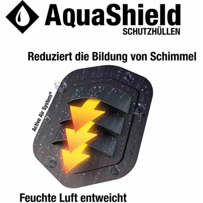 Siena Garden Schutzhülle Hollywoodschaukel AquaShield Hellgrau 148 X 150 X135 Cm – Bild 5