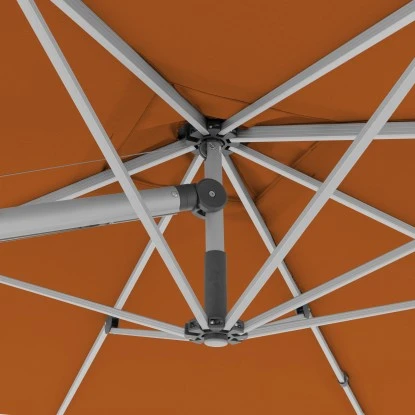 Doppler Ampelschirm Expert 300 Cm X 300 Cm Terracotta Mit Kurbelmechanik – Bild 7