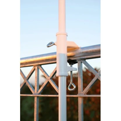 Videx Garden Sonnenschirmhalter Typ H Für Handläufe Ø 35 Mm Weiß – Bild 2