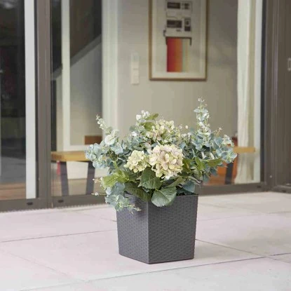 Siena Garden Pflanzgefäß Modern Marle Graphit 25x25x26,0 Cm – Bild 4