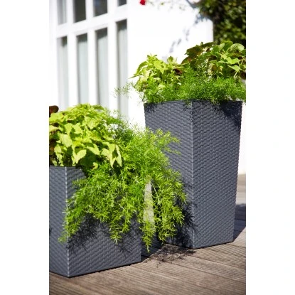 Siena Garden Pflanzgefäß Modern Marle Graphit 25x25x26,0 Cm – Bild 7