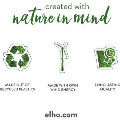 Elho Blumentopf Greensense Aqua Care Eckig 38,9 Cm X 38 Cm Light Beton – Bild 5