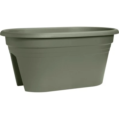 Florus Geländertopf Mediterran 2-fach 50 Cm X 30 Cm X 22,5 Cm Olivengrün