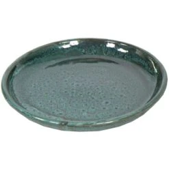 M Collections Untertopf Saucer Glazed 29 Cm X 29 Cm Moss Grün
