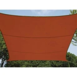 Perel Sonnensegel Terrakotta Quadratisch 3,6 X 3,6 M