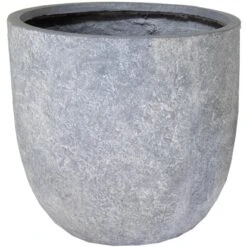 M Collections Pflanzgefäß Arizona Egg Pot Ø 39 Cm X 38 Cm Grau