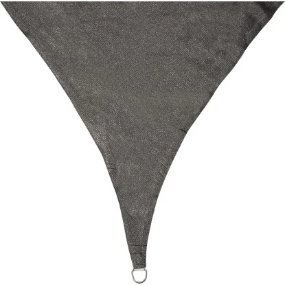 Perel Dreieckssonnensegel Wasserdurchlässig 5 X 5 X 5 M Dunkelgrau – Bild 2